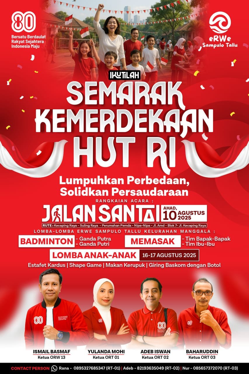 Warga ORW 13 Kelurahan Manggala Gelar Kegiatan Jalan Santai