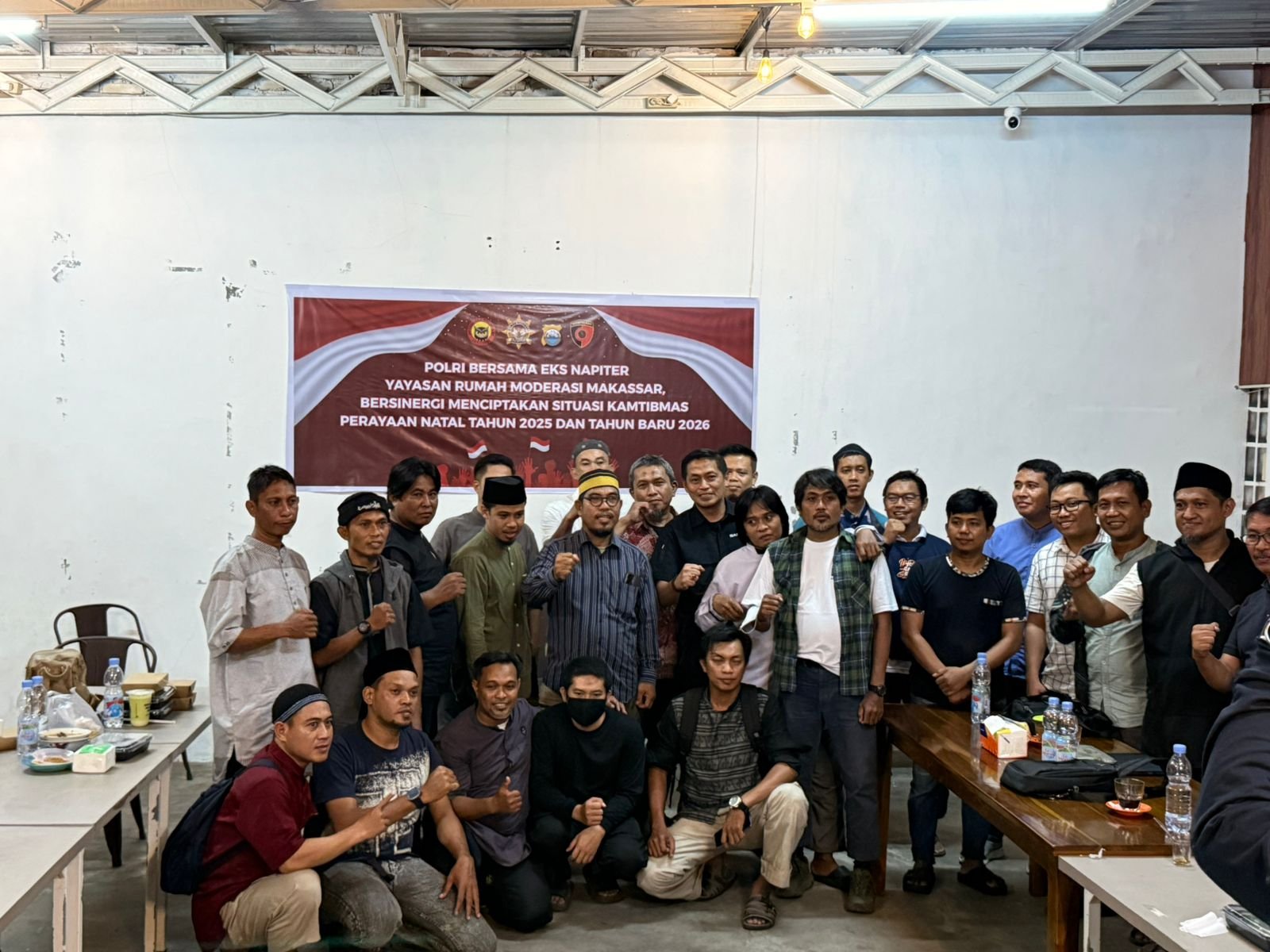 Jaga Kondusifitas Nataru, Rumah Moderasi Makassar Rangkul Eks Napiter