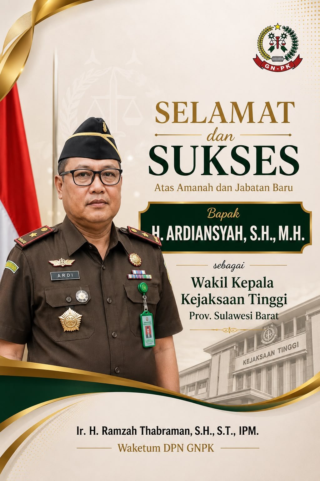 Putra Parepare Jadi Wakajati Sulawesi Barat