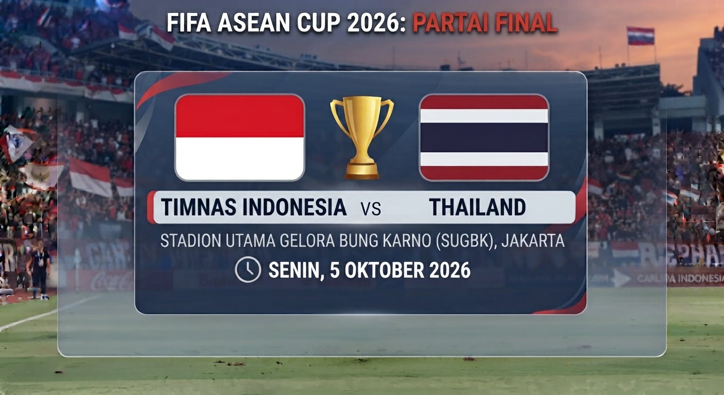 Final FIFA ASEAN Cup 2026: Indonesia vs Thailand, Ini Jadwal dan Jam Kick-off